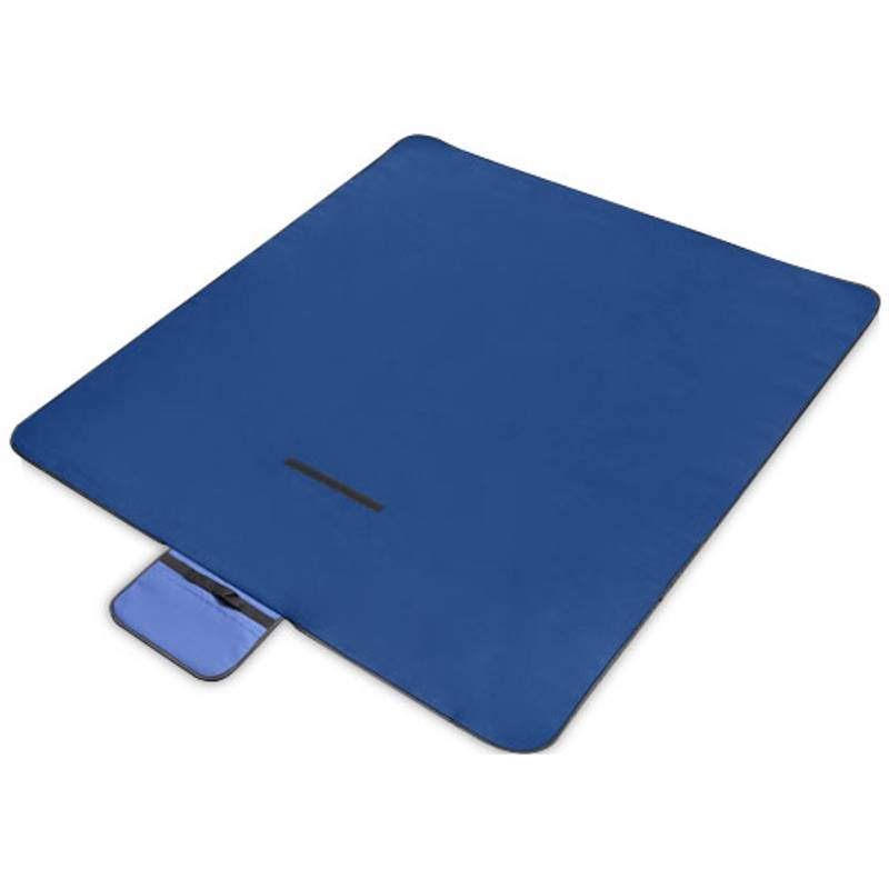 Pikniková deka z recyklovaného plastu Salvie, modrá Pikniková deka z recyklovaného plastu Salvie, modrá