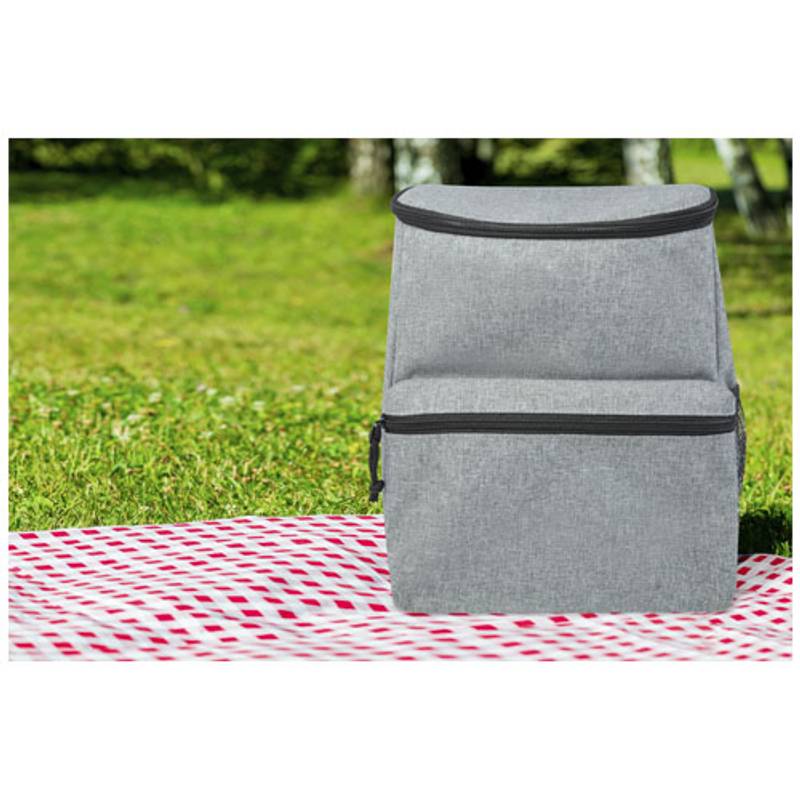 Chladiaci batoh z RPET plastu Excursion, sivá Chladiaci batoh z RPET plastu Excursion, sivá