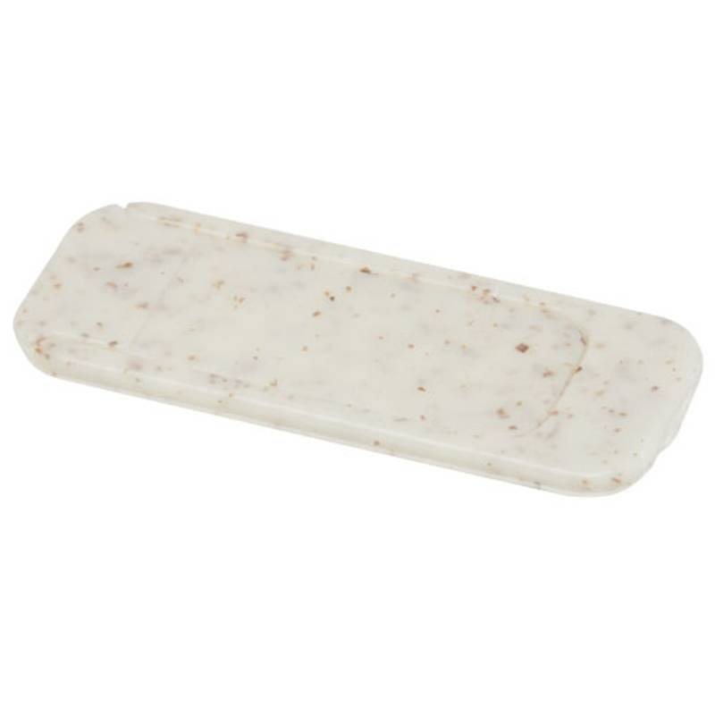 Krytka webové kamery z pšeničné slámy Kushi, bílá Krytka webové kamery z pšeničné slámy Kushi, bílá