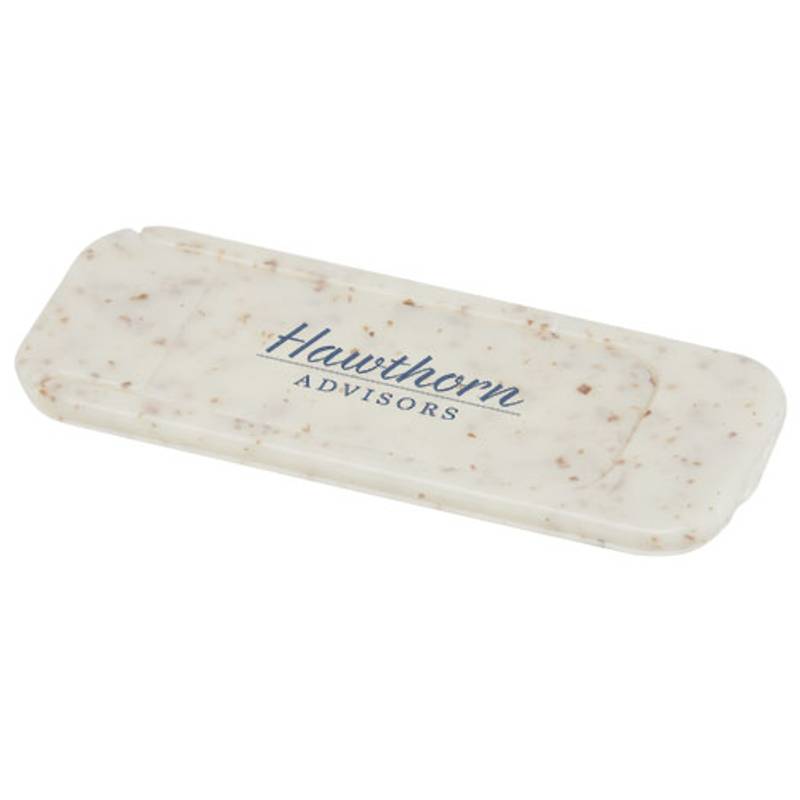 Krytka webové kamery z pšeničné slámy Kushi, bílá Krytka webové kamery z pšeničné slámy Kushi, bílá