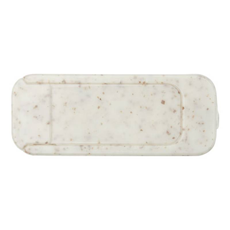 Krytka webové kamery z pšeničné slámy Kushi, bílá Krytka webové kamery z pšeničné slámy Kushi, bílá