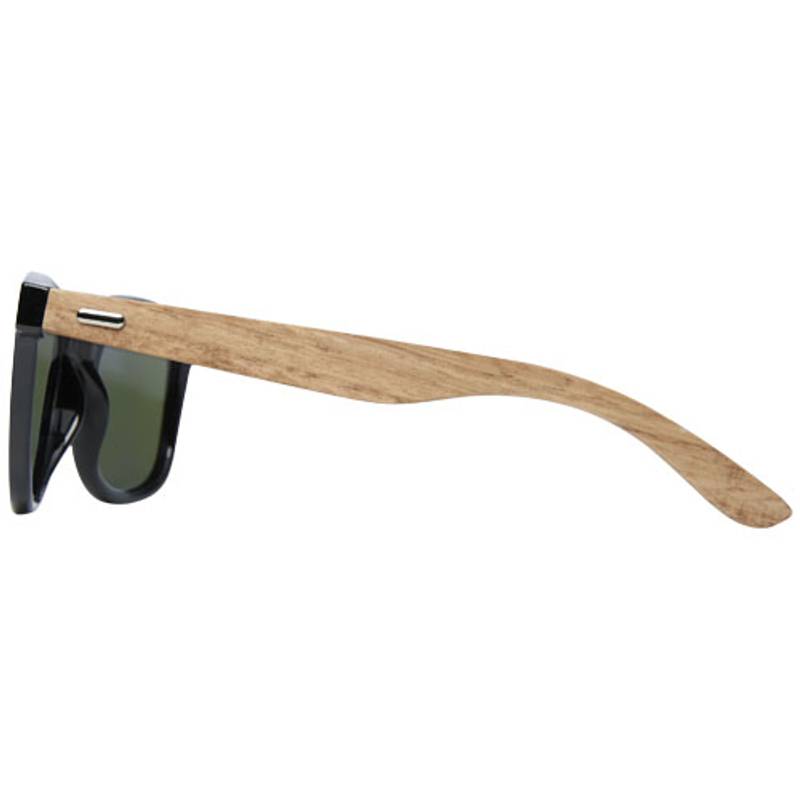 Dřevěné/rPET zrcadlové polarizované sluneční brýle Hiru, hnědá Dřevěné/rPET zrcadlové polarizované sluneční brýle Hiru, hnědá