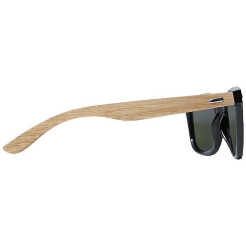 Dřevěné/rPET zrcadlové polarizované sluneční brýle Hiru, hnědá Dřevěné/rPET zrcadlové polarizované sluneční brýle Hiru, hnědá