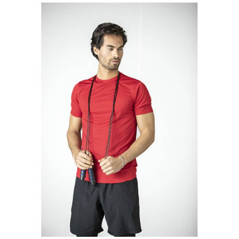 Švihadlo v puzdre z recyklovaného PET plastu Austin, červená Švihadlo v puzdre z recyklovaného PET plastu Austin, červená