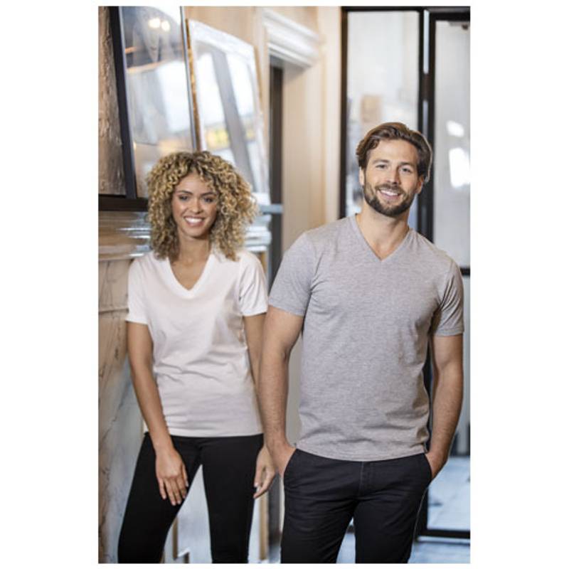 Dámske tričko s krátkym rukávom a výstrihom do V Somoto, biela Dámske tričko s krátkym rukávom a výstrihom do V Somoto, biela