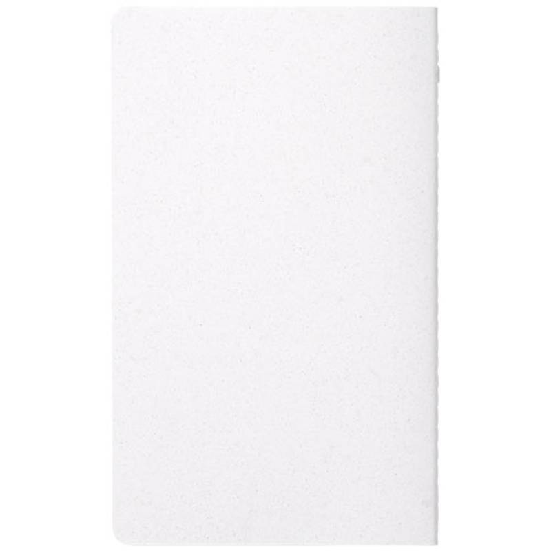 Fabia poznámkový blok s obálkou z crush papíru, bílá Fabia poznámkový blok s obálkou z crush papíru, bílá