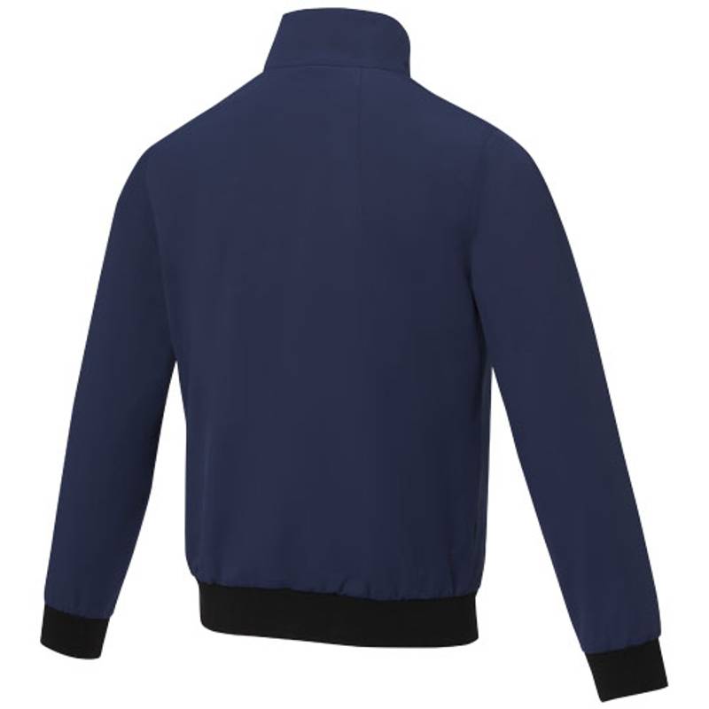 Lehká unisex bunda typu bomber Keefe, modrá XS Lehká unisex bunda typu bomber Keefe, modrá XS