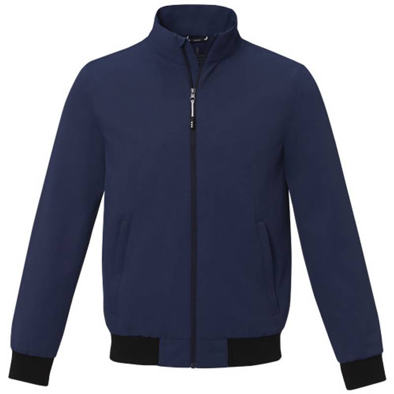 Lehká unisex bunda typu bomber Keefe, modrá XS Lehká unisex bunda typu bomber Keefe, modrá XS