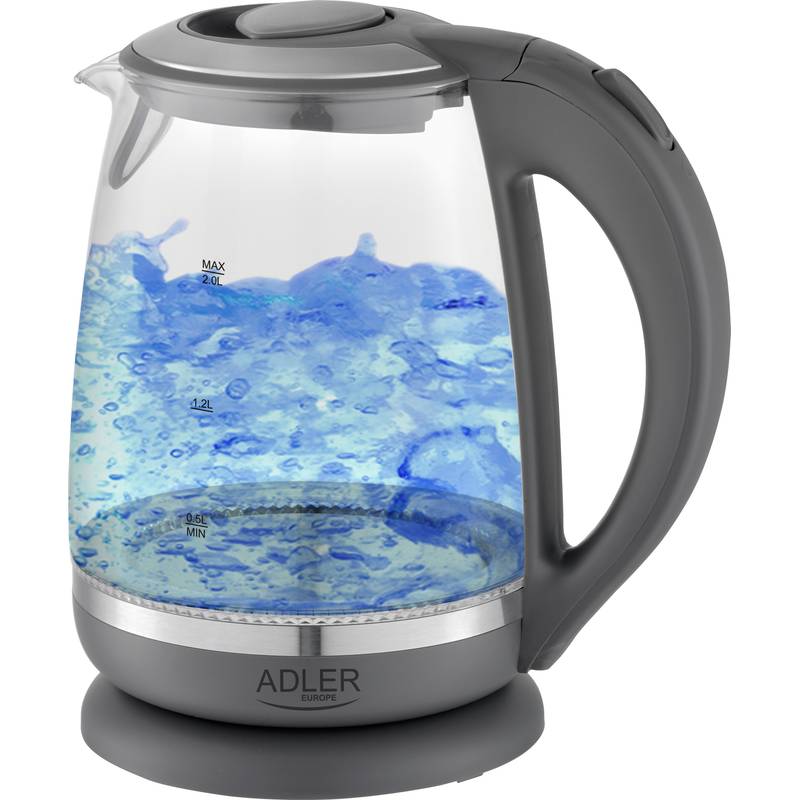 Skleněná rychlovarná konvice 2,0 l, ADLER AD1286 Skleněná rychlovarná konvice 2,0 l, ADLER AD1286