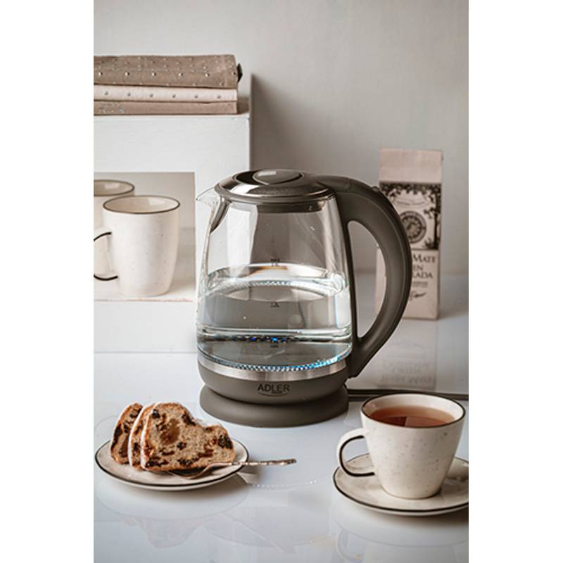 Skleněná rychlovarná konvice 2,0 l, ADLER AD1286 Skleněná rychlovarná konvice 2,0 l, ADLER AD1286