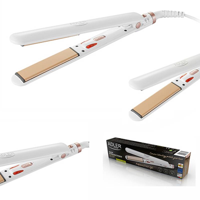 Žehlička na vlasy - keramická, ADLER AD2317 Žehlička na vlasy - keramická, ADLER AD2317