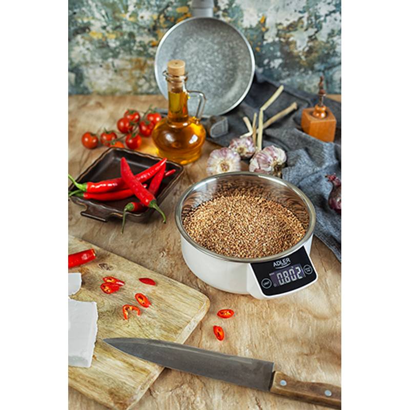Kuchynská váha s miskou, ADLER AD3166 Kuchynská váha s miskou, ADLER AD3166