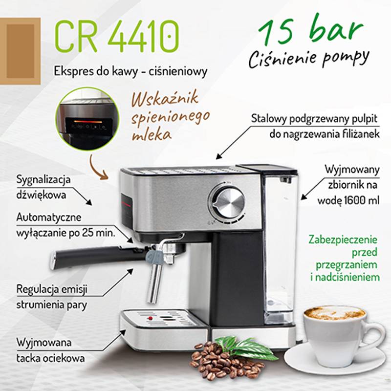 Kávovar,  CAMRY  CR4410