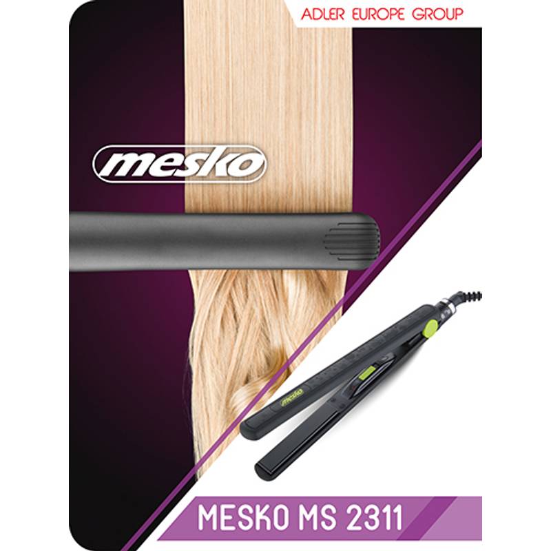 Žehlička na vlasy - keramická,  MESKO  MS2311