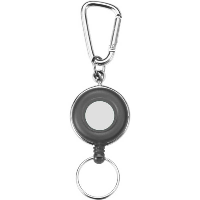 Kovová kľúčenka, držiak na skipas, karabína, červená /COMO/ Kovová kľúčenka, držiak na skipas, karabína, červená /COMO/