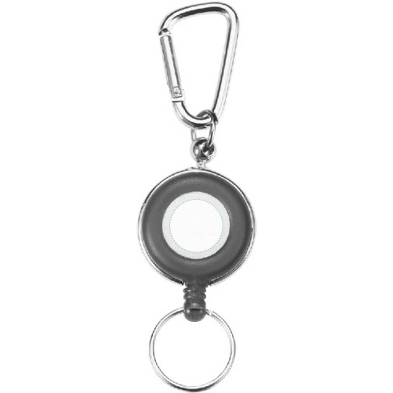 Kovová kľúčenka, držiak na skipas, karabína, červená /COMO/ Kovová kľúčenka, držiak na skipas, karabína, červená /COMO/