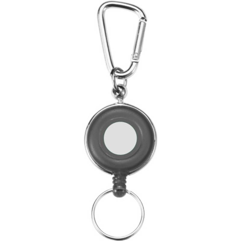 Kovová kľúčenka, držiak na skipas, karabína, červená /COMO/ Kovová kľúčenka, držiak na skipas, karabína, červená /COMO/