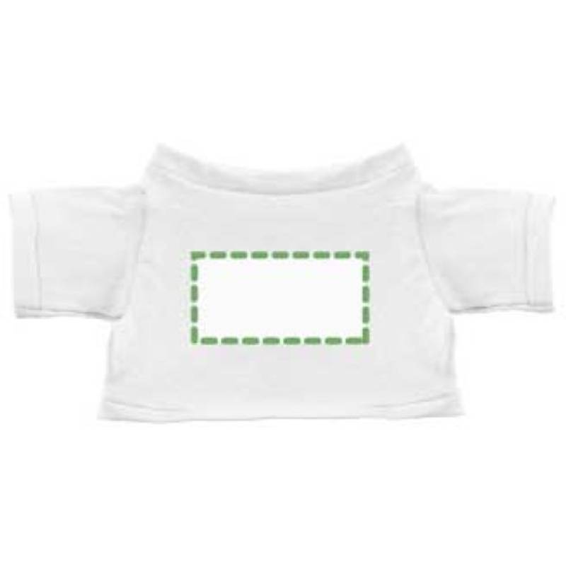 MINITRIČKO bavlněné tričko na plyšové zvířátko 20 cm, bílá MINITRIČKO bavlněné tričko na plyšové zvířátko 20 cm, bílá