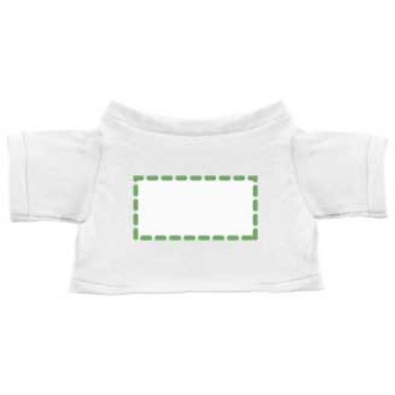 MINITRIČKO bavlněné tričko na plyšové zvířátko 20 cm, bílá MINITRIČKO bavlněné tričko na plyšové zvířátko 20 cm, bílá