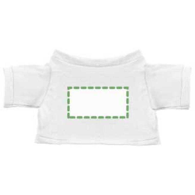 MINITRIČKO bavlněné tričko na plyšové zvířátko 20 cm, bílá MINITRIČKO bavlněné tričko na plyšové zvířátko 20 cm, bílá