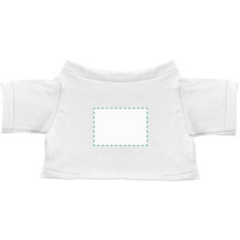 MINITRIČKO bavlněné tričko na plyšové zvířátko 20 cm, bílá MINITRIČKO bavlněné tričko na plyšové zvířátko 20 cm, bílá