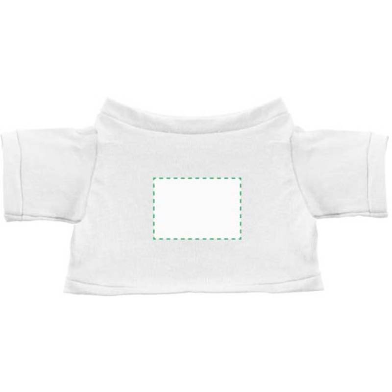 MINITRIČKO bavlněné tričko na plyšové zvířátko 20 cm, bílá MINITRIČKO bavlněné tričko na plyšové zvířátko 20 cm, bílá