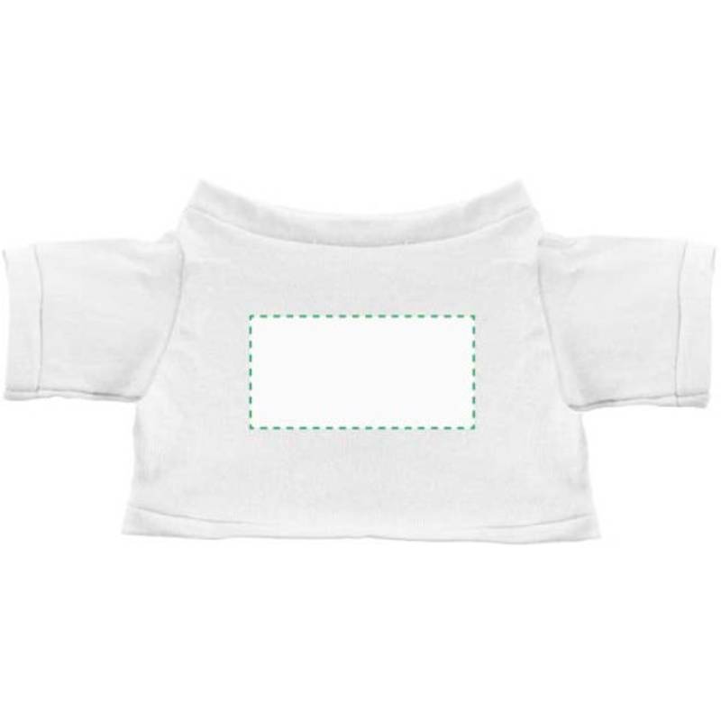 MINITRIČKO bavlněné tričko na plyšové zvířátko 20 cm, bílá MINITRIČKO bavlněné tričko na plyšové zvířátko 20 cm, bílá