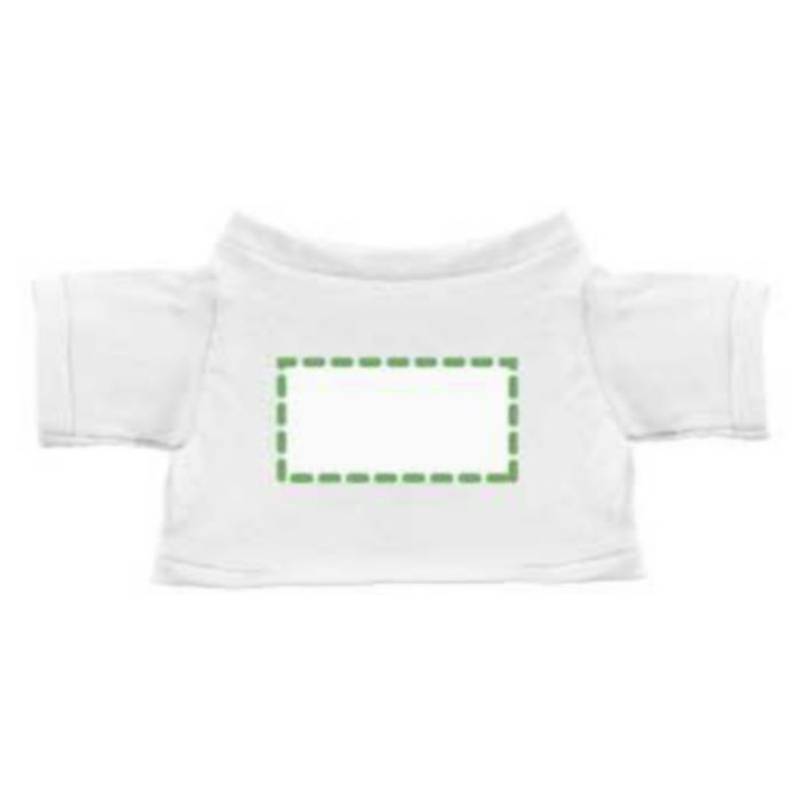 MINITRIČKO bavlněné tričko na plyšové zvířátko 20 cm, bílá MINITRIČKO bavlněné tričko na plyšové zvířátko 20 cm, bílá