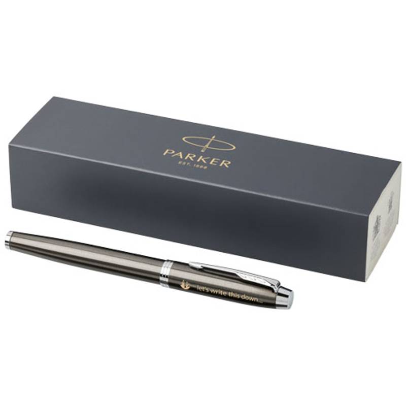 Kuličkové roller pero IM, espresso hnědá / černá Kuličkové roller pero IM, espresso hnědá / černá