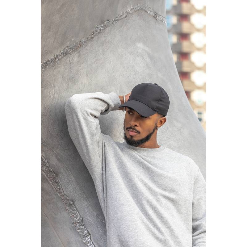 5 dílná kšiltovka Impact ze 190g recyklované bavlny AWARE ™, černá 5 dílná kšiltovka Impact ze 190g recyklované bavlny AWARE ™, černá