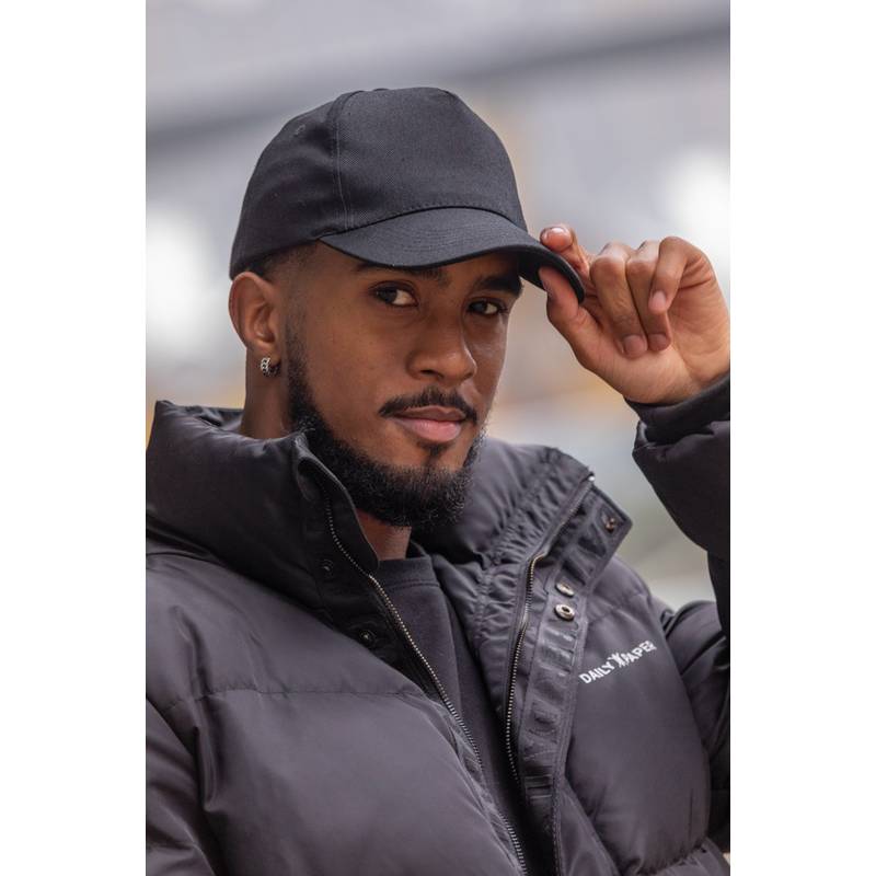 5 dílná kšiltovka Impact z 280g recyklované bavlny AWARE ™, černá 5 dílná kšiltovka Impact z 280g recyklované bavlny AWARE ™, černá