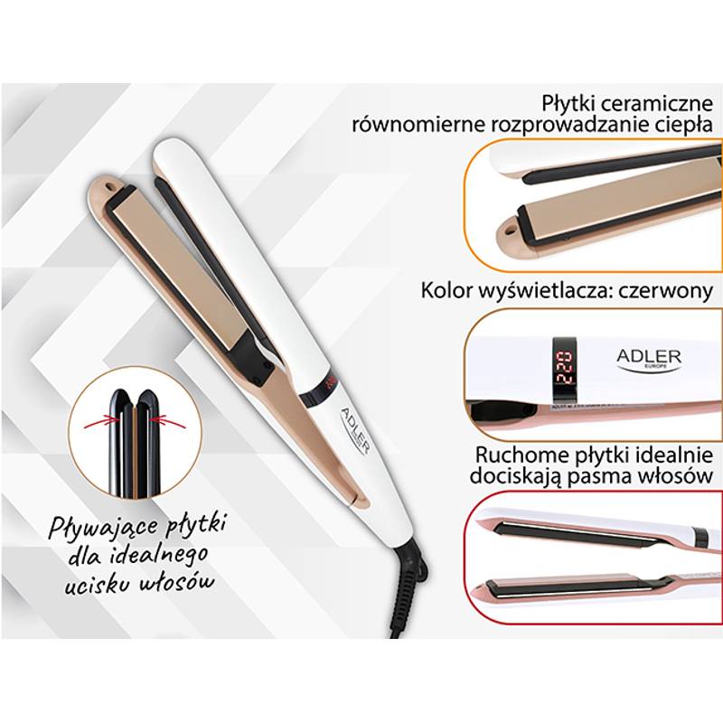 Žehlička na vlasy - keramická s tep. Ovládaním Žehlička na vlasy - keramická s tep. Ovládaním