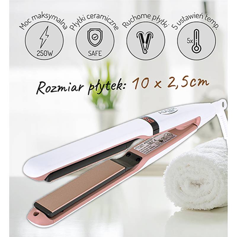 Žehlička na vlasy - keramická s tep. Ovládaním Žehlička na vlasy - keramická s tep. Ovládaním