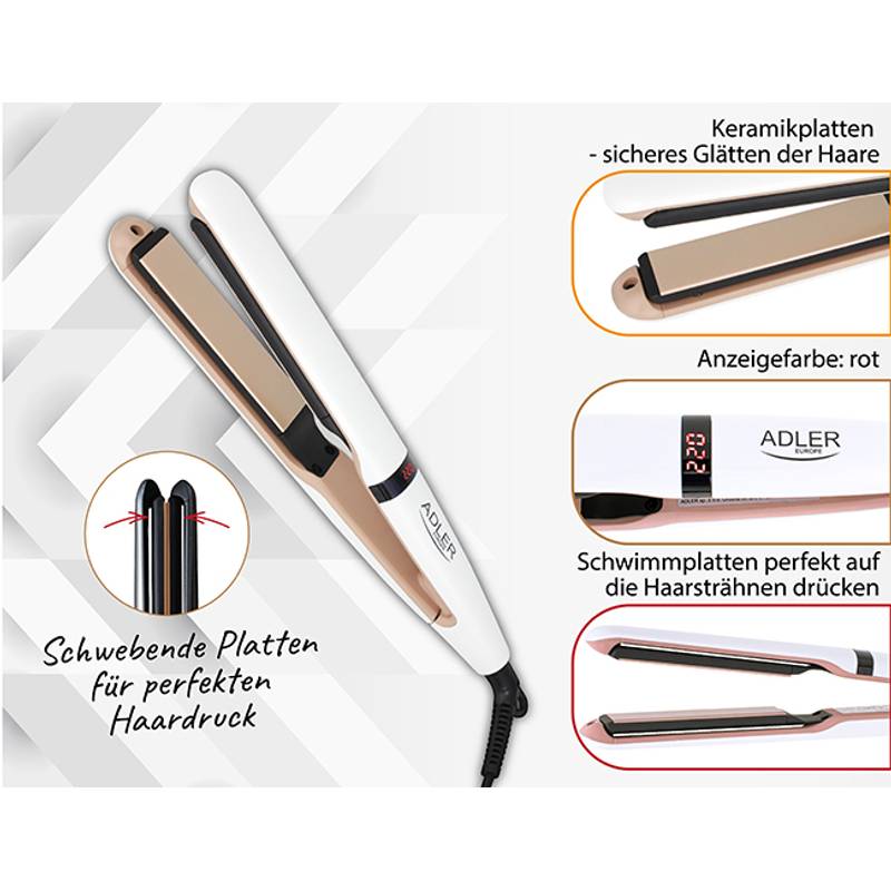 Žehlička na vlasy - keramická s tep. Ovládaním Žehlička na vlasy - keramická s tep. Ovládaním