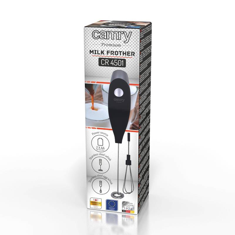 Napěňovač mléka s nástavcem na šlehání Napěňovač mléka s nástavcem na šlehání