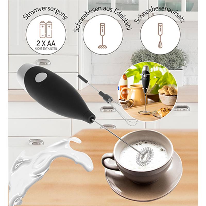 Napěňovač mléka s nástavcem na šlehání Napěňovač mléka s nástavcem na šlehání