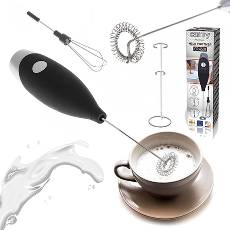 Napěňovač mléka s nástavcem na šlehání Napěňovač mléka s nástavcem na šlehání