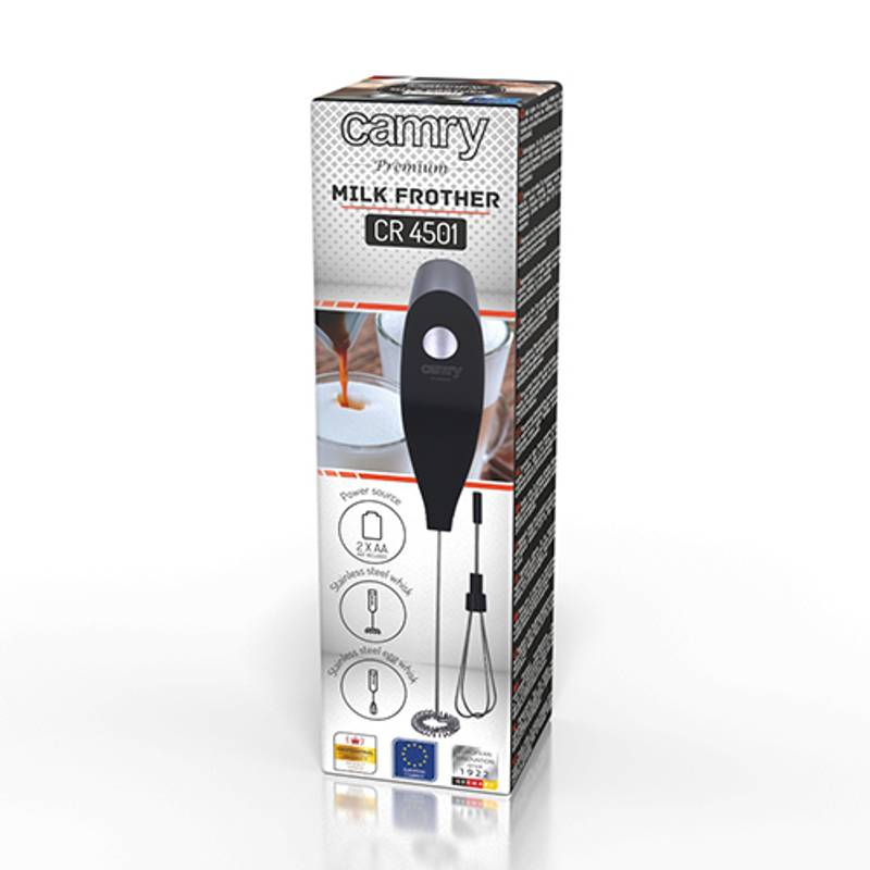 Napěňovač mléka s nástavcem na šlehání Napěňovač mléka s nástavcem na šlehání