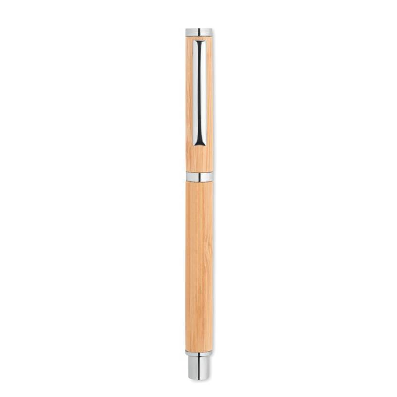 Bambusové gélové pero, hnedá