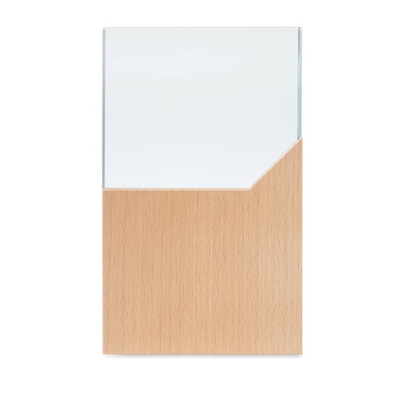 Skleněná plaketa na podstavci, hnědá Skleněná plaketa na podstavci, hnědá