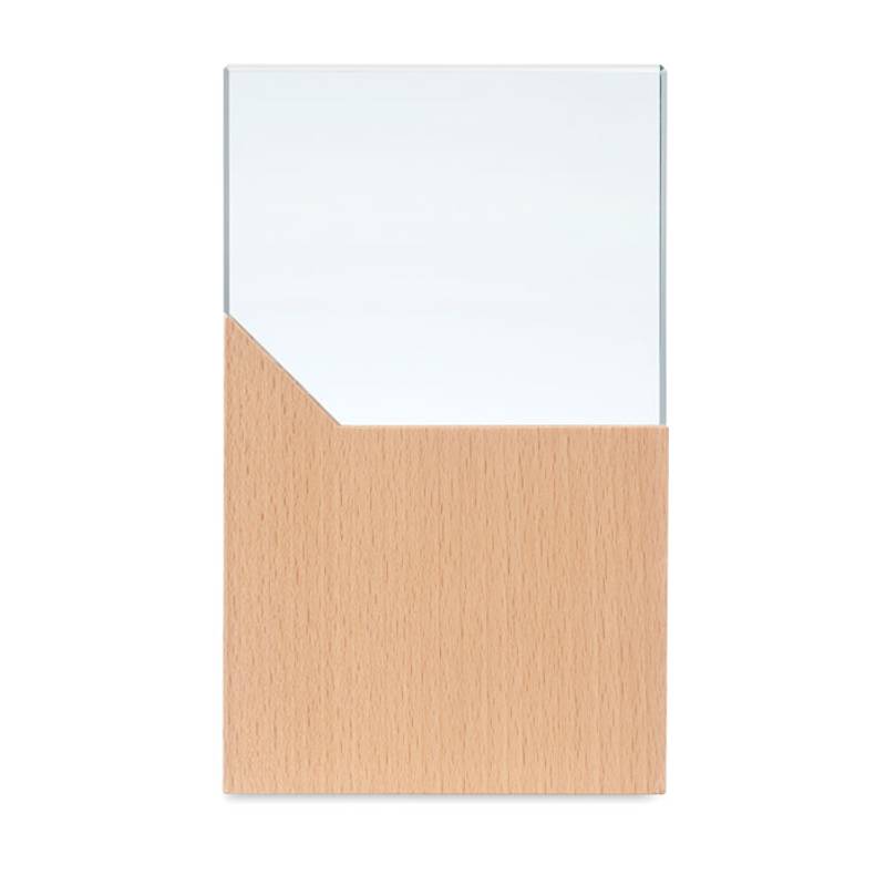 Skleněná plaketa na podstavci, hnědá Skleněná plaketa na podstavci, hnědá