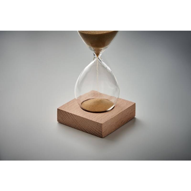 Přesýpací hodiny 5 minutové, hnědá béžová Přesýpací hodiny 5 minutové, hnědá béžová