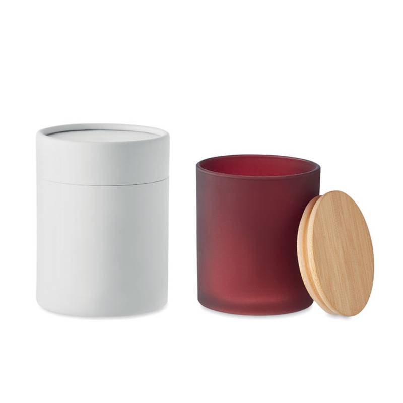 Rostlinná svíčka 200gr, červená bordó Rostlinná svíčka 200gr, červená bordó