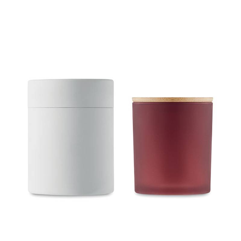 Rostlinná svíčka 200gr, červená bordó Rostlinná svíčka 200gr, červená bordó