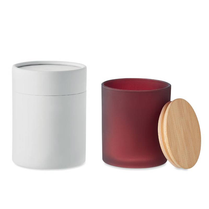 Rostlinná svíčka 280gr, červená bordó Rostlinná svíčka 280gr, červená bordó