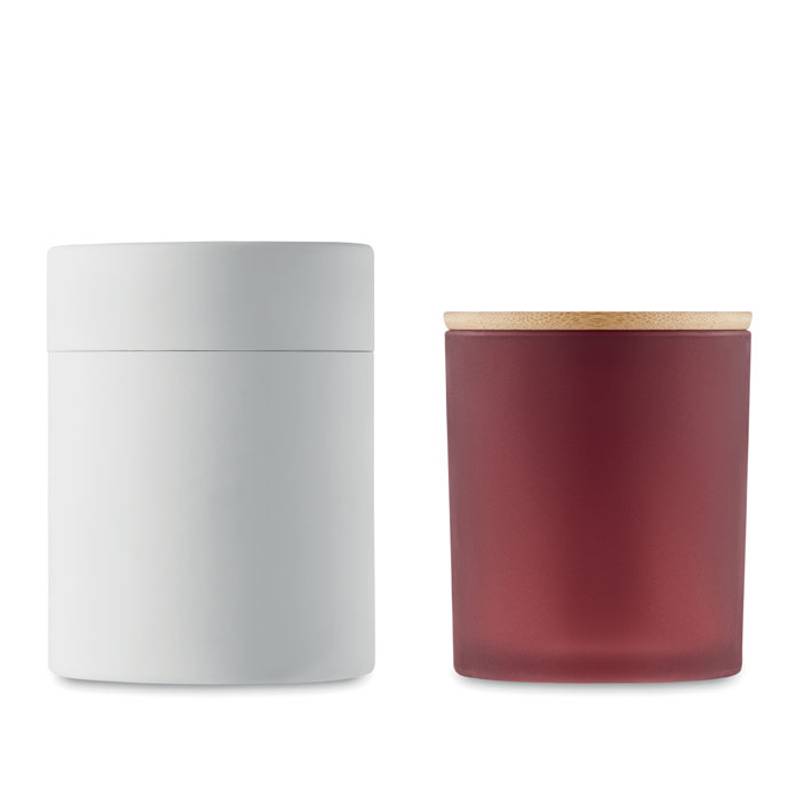 Rostlinná svíčka 280gr, červená bordó Rostlinná svíčka 280gr, červená bordó