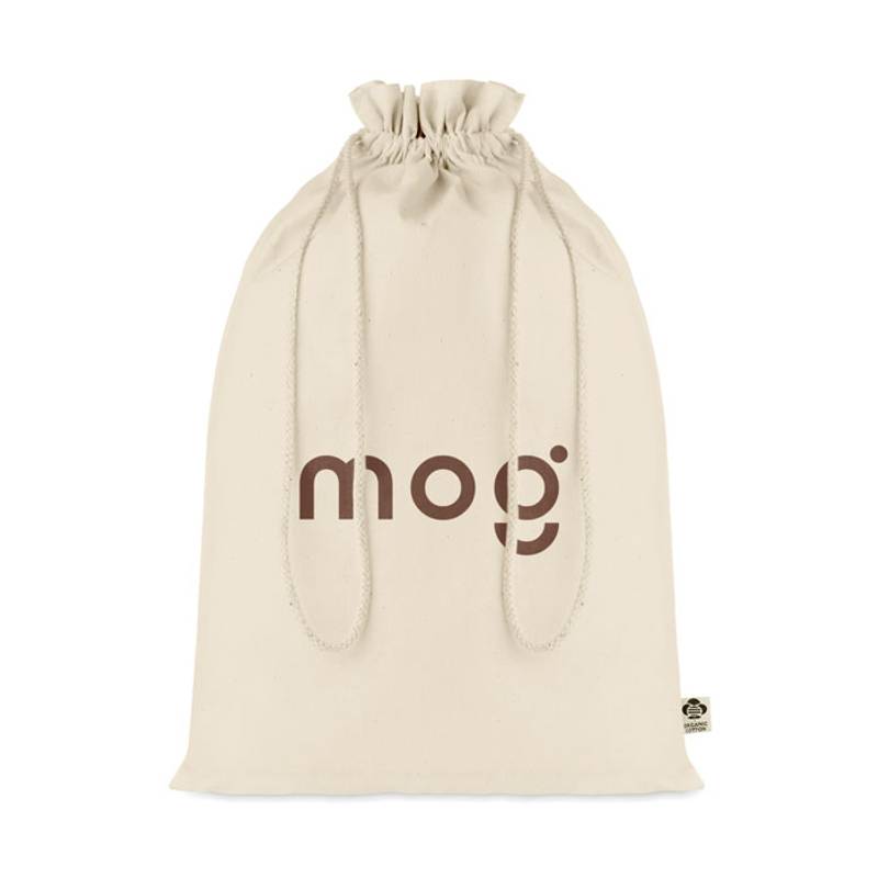 Veľká darčeková bavlnená taška, hnedá béžová Veľká darčeková bavlnená taška, hnedá béžová