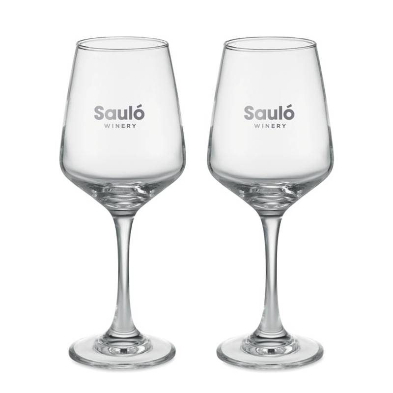 Súprava 2 pohárov na víno, transparentná Súprava 2 pohárov na víno, transparentná