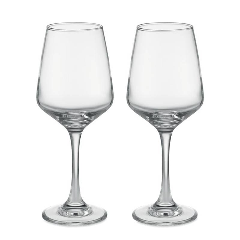 Súprava 2 pohárov na víno, transparentná Súprava 2 pohárov na víno, transparentná