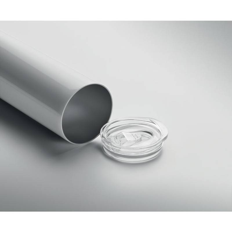 Dvoustěnný nerezový hrnek, bílá Dvoustěnný nerezový hrnek, bílá